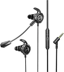 Headset Fone Gamer Celular P2 PC PS4 PS5 com Microfone Lives jogos chat video conferência intra auricular, IBMKIDS (Preto)