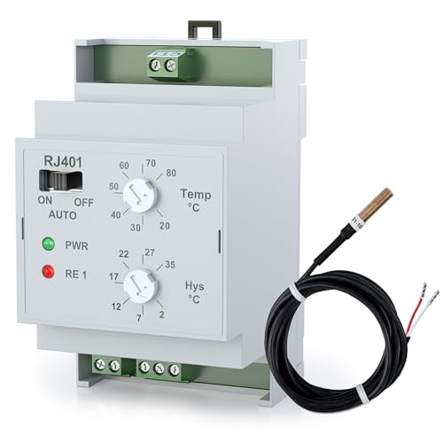 ELEKTROBOCK RJ401 Temperaturschalter 230V mit Fühler |...