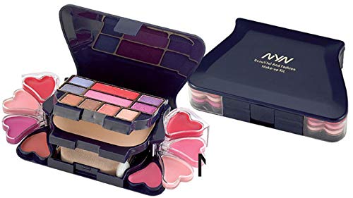 NYN 8 Eyeshadow, 1 Powder Cake, 8 Lip Colour, 2 Blusher Make Up Kit, Multicolor