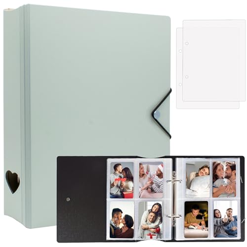 Álbum de fotos para Fujifilm Instax Mini 11 12 9 8+ 8 7+ LiPlay Film, encuadernación para impresora de fotos Polaroid SnapTouch PIC-300 Z2300, libro de fotos 2 x 3 para tarjeta Kpop (menta)