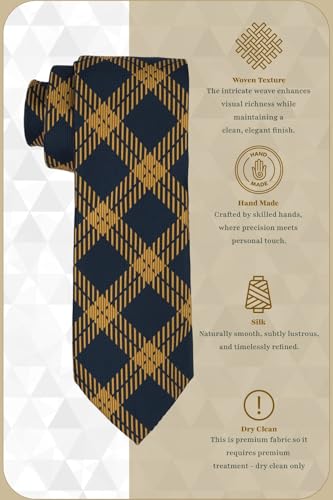 Image of The Tie Hub Premium Virtual Geometric Silk Necktie for Men