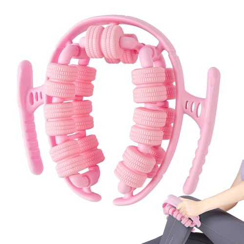 WOVTE エクササイズローラー マッサージローラー 筋膜ローラー リングマッサージャー 筋膜リリース ストレッチ ふくらはぎ 足 (ピンク)（Amazon）