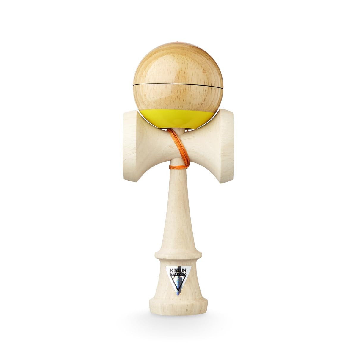 KROM Original Pro Kendama Wooden for Beginners and Advanced Players - NIHON SAN - Skill Game for Indoor and Outdoor Use - Wooden Toy with String and Ball
