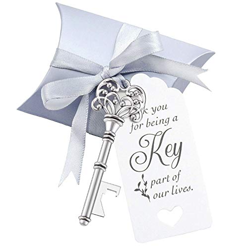 50 Sets Vintage Key Bottle Openers, Wedding Favor Souvenir Gift for Guests