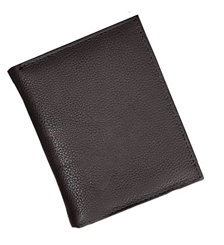 Bullz Hipster Wallet For Men | Genuine Leather Trifold Mens Wallet Credit Card Holder Brown #TOP4