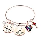 40th Birthday Gifts for Women, Charm Bracelets 40 yr Old Birthday Gifts for Women Turning 40 Birthday Friend Wife Sister Mom Birthday Happy 40th Birthday