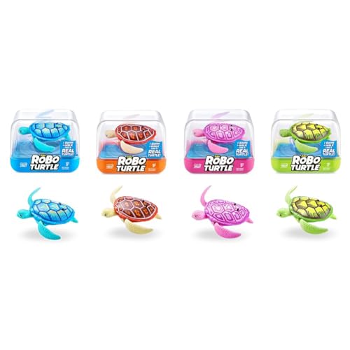 Robo Turtle Roboter-Schwimmschildkröte (2er Pack, Orange & Blau) & Roboter...