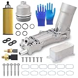 Upgraded Full Aluminum Oil Cooler Oil Filter Housing,for Dodge Charger Durango Challenger Journey, for Chrysler 200 300, for RAM ProMaster, for Jeep Wrangler Grand Cherokee, Replace 926-959