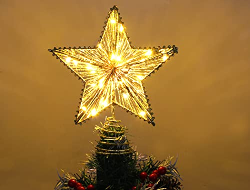 DERAYEE『クリスマスツリートップ LED 五芒星』