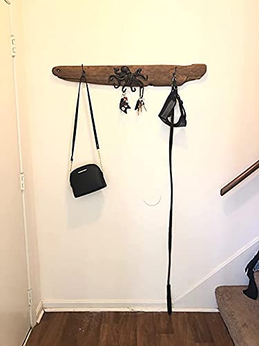 Chasbete Coat Hooks Wall Mounted Key Holder, Retro Octopus Towel Hooks For Bathrooms, Heavy Duty Wall Hooks Decorative- 2Pcs #TOP5