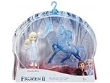 Age : 3 ans et plus cavernedesjouets Coffret Poupee Reine des neiges II : Elsa et Cheval nokk + Accessoire - Set Collection Mini Poupee Mannequin + Carte