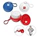 ISusser Disposable Emergency Raincoats, Colorful Rain Poncho with Hook Portable Ball(Set of 5)