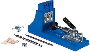 Kreg K4 Pocket Hole Jig - Adjustable, Versatile Jig for Strong Joints - Create Perfect, Rock-Solid Joints - Easily Adjustable Drill Guides - For Materials 1/2 to 1 1/2 Thick