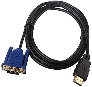 look see HDMI to VGA Cable Converter, 6ft 1.8M 1080P HDMI Male to VGA Male D-SUB 15 Pin M/Connector Adapter Cable Cord Transmitter