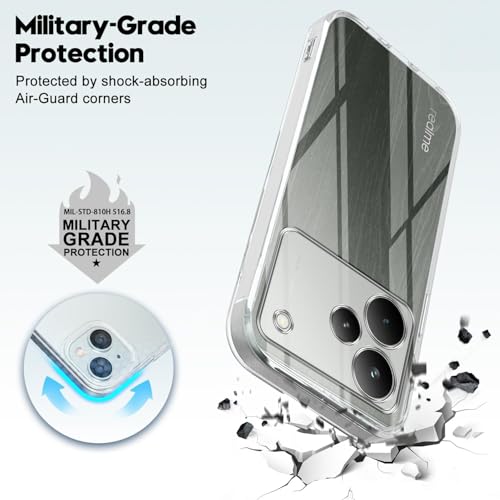Image of Jkobi Realme P4 Pro (Clear Shockproof Case with Camera Protection | Soft and Flexible | Transparent)