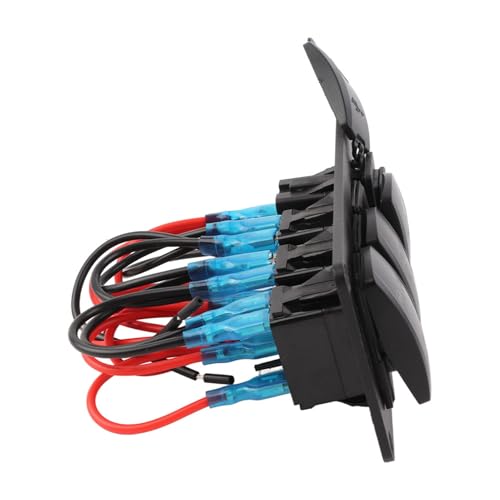 Material ABS duradero para interruptor de luz dual náutico y automoción 6