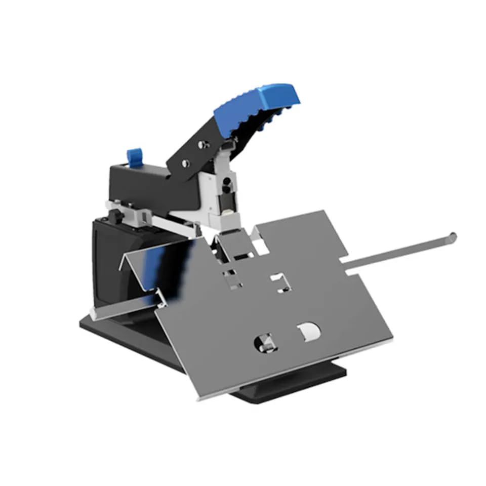 Office Manual Desktop Saddle Stitchers, Saddle Stitching Stapler with External Margin Adjustment Knob, 60 Sheets 2 Seconds Fast Switching, Both Saddle & Flat Rapid Binding Machine for Office