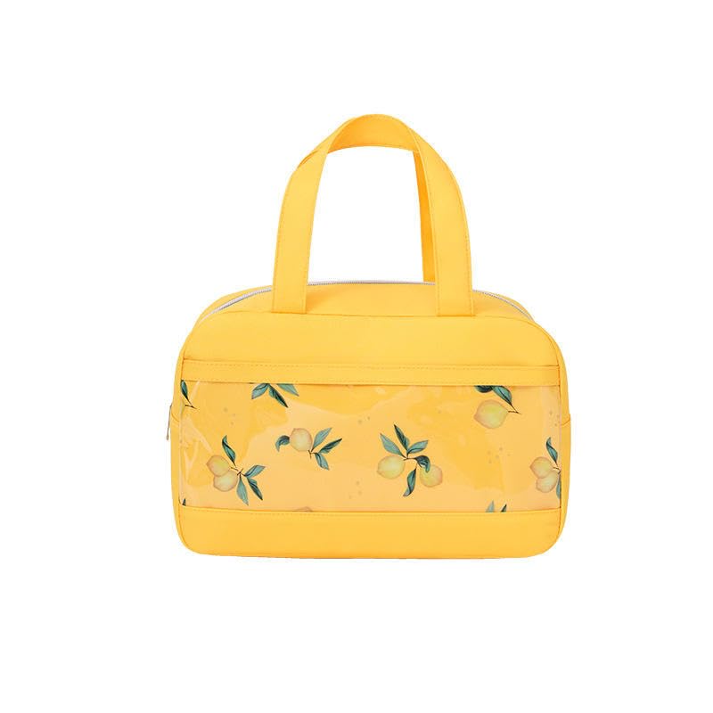Image of Insulated Lunch Bag Leakproof Tote for Work, School, Travel, and Picnics Perfect for Women and Men(Black) Nylon, 16.2 Liters (Yellow)