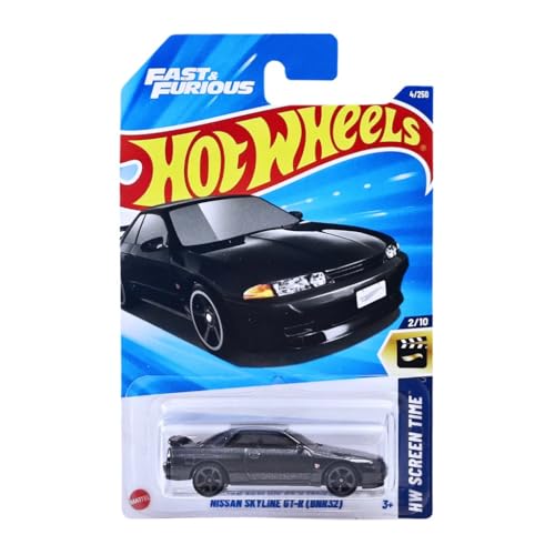 Hot Wheels Nissan Skyline GT-R (BNR32), Black, Fast & Furious HW Screen Time...