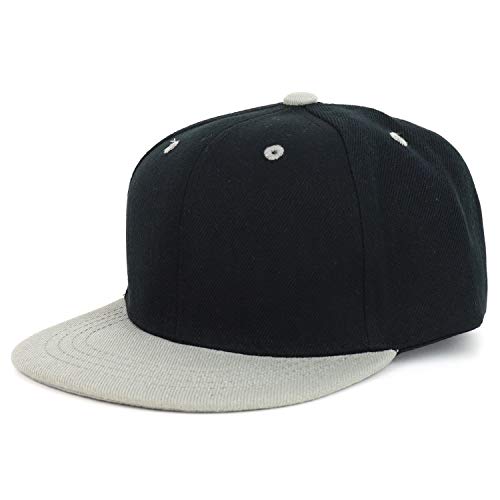 Armycrew Youth Kid's Two Tone Flat Bill Snapback Baseball Cap