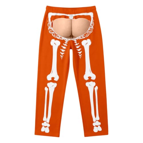 Men's Halloween Pajama Pants Funny 3D Skeleton Novelty Soft Lounge Bottoms - image 5