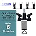 Master Airbrush Universal Clamp-On 6-Airbrush Holder - Airbrush Accessories & Supplies for Garage or Workspace