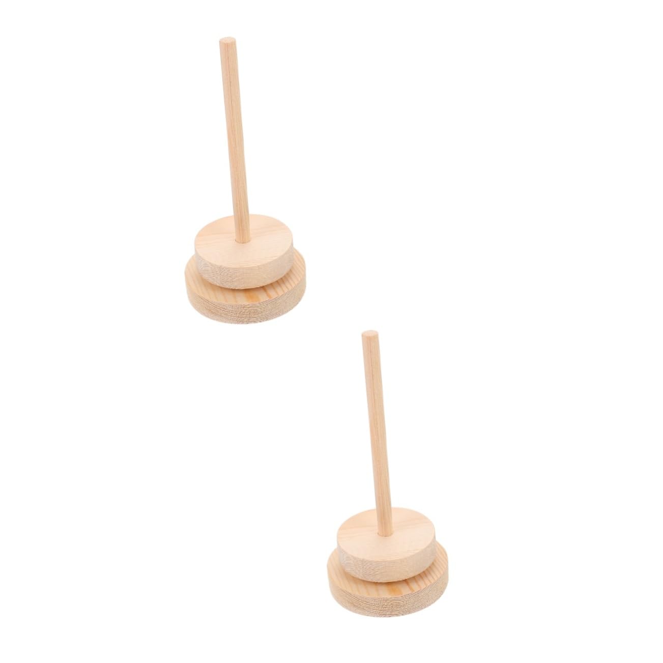 Operitacx 2 Stück Drehbare Magnetische Garnaufbewahrung Für Strickgarn Handgarnhalter Aus Holz Nähgarnständer Strickwerkzeug
