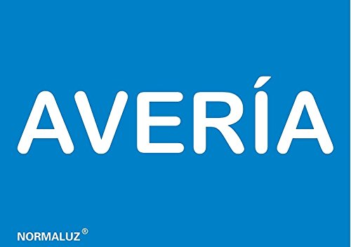 Normaluz Rd6E910 - Señal Avería Pvc Glasspack 0,7 Mm 5,2X3,7 Cm