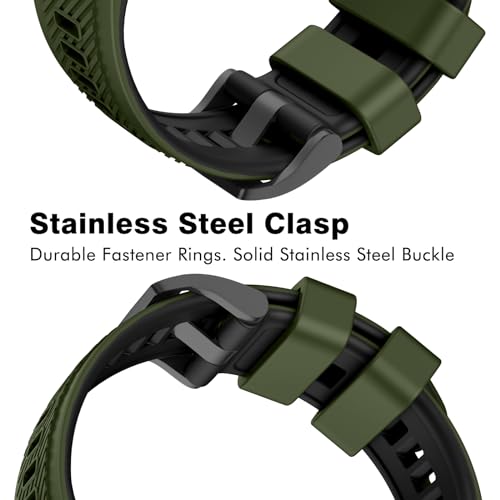 OVERSTEP Strap for Garmin Fenix - 22mm Silicone Watch Band for Fenix 7/6/5, Epix Pro, MARQ Aviator and Quatix 5 - Image 3