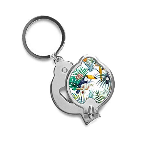 Coupe-ongles toucan et perroquet aquarelle pince manucure