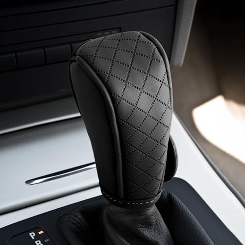 VBGURR Housse de levier de vitesse en cuir, housse antidérapante pour levier de vitesse,...