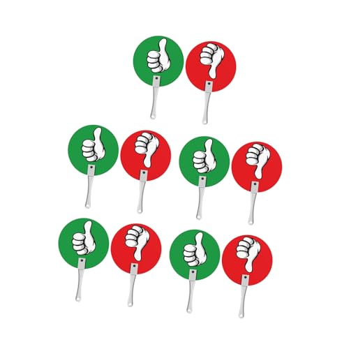 10 Unids/set Paletas De Pulgar Hacia Arriba Y Hacia Abajo Para Signos Subasta Profesores Aula Sí No Paletas Paleta Falsa Verdadera