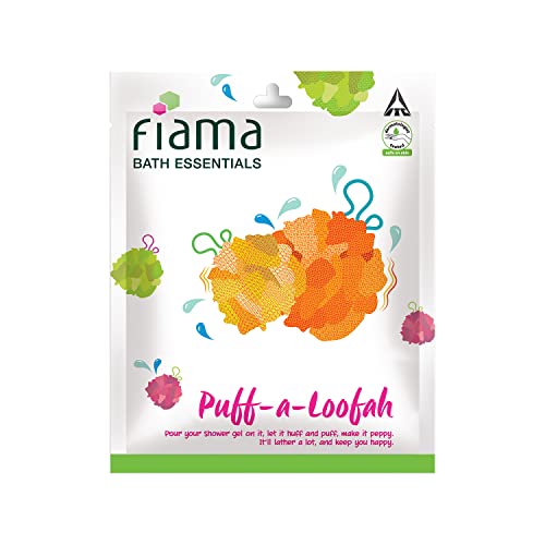 Fiama Bath Essential Puff-a-Loofah, Pack of 1 Body Loofah, Soft, Exfoliated and Energized Skin Deal