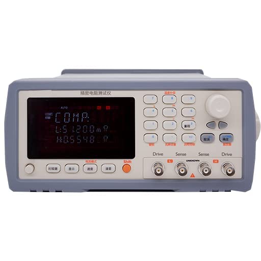 Precision Resistance Tester DC Resistance Meter with Measurement Range 0.1μΩ to 110MΩ Current Range 1μA to 1A Accuracy 0.02% 105000 Max Display