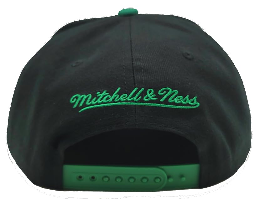 Mitchell & Ness Boston Celtics Gorra Snapback Negra y Verde miniatura 6