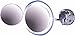 CRL Polished Chrome 9-1/4; Magnification Wall Mount Dual Arm Mirror w/Surround Light ZMSW37
