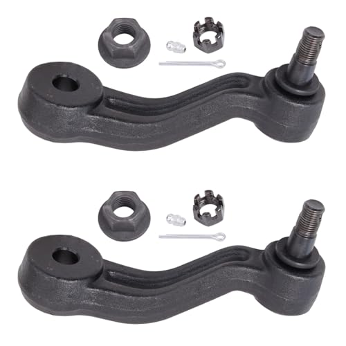 Image of Detroit Axle - 17pc Front End Suspension Kit for 96-02 Chevy Express GMC Savana 1500 2500, Control Arms w /Ball Joints Tie Rods Sway Bars Idle Pitman Arms Sleeves Brackets Replacement
