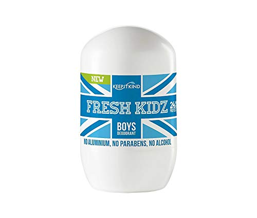 Fresh Kidz Natural Roll On Deodorant 24 Hour Protection - Boys "Blue" 1.86