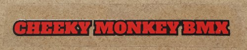 Cheeky Monkey BMX Lot de 6 autocollants pour vidéos, fond transparent, pour BMXing Bikes. - Image 3
