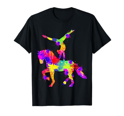 Voltigieren Volti Pferde Mädchen Reiterin T-Shirt Voltigieren Volti Pferde Mädchen Reiterin T-Shirt