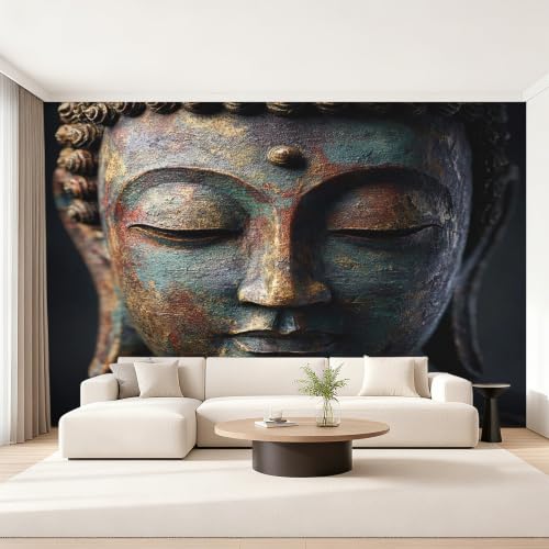 Papier peint Bouddha intissé pour masquer un grand mur
