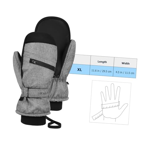 Guantes térmicos de invierno cortaviento e impermeables para pantalla táctil 2