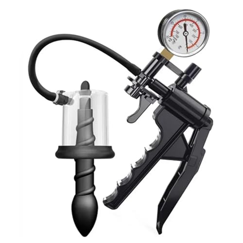 Analplug Dehner mit Vacuum Pump, Analdehner Anal Vagina Stimulator Butt Plug Expander, Analpumpe Prostata Massaager Analspielzeuge, Anal Dilator Masturbator Sexspielzeug für Frauen and Männer (Mittel)