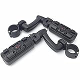 inkl. schwarzplattierter Mount, Arm, ein Paar footpegs, und Installations-Hardware