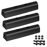 Lakapre 2090615-3 10-inch Universal Rubber Bumper Strips 3-Pack - Impact Pads for Trucks, Trailers, Loading and Unloading Docks, and Commercial Vehicles.