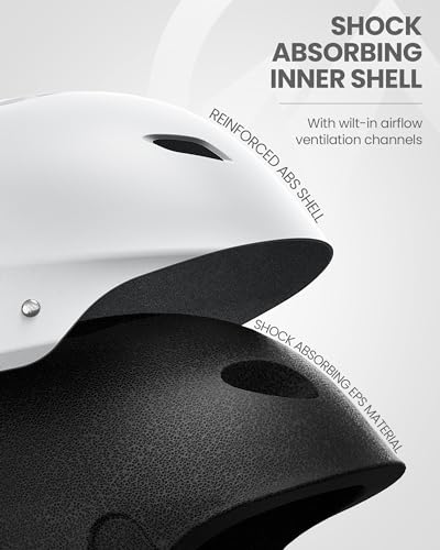 Casco OutdoorMaster de esquí Kelvin - Casco de snowboard para hombres, mujeres y jóvenes (Blanco, M)