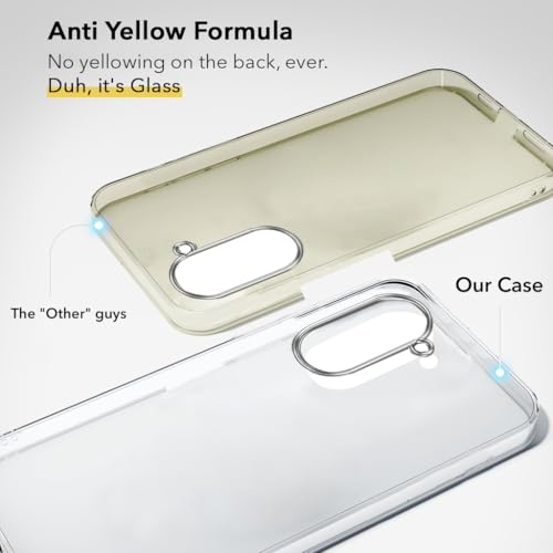 Image of Jkobi Lifetime Anti-Yellow Clear Back Cover Case for Vivo T3 Lite 5G | Vivo Y28s 5G (Sleek Hard Crystal | Shockproof and Camera Protection)