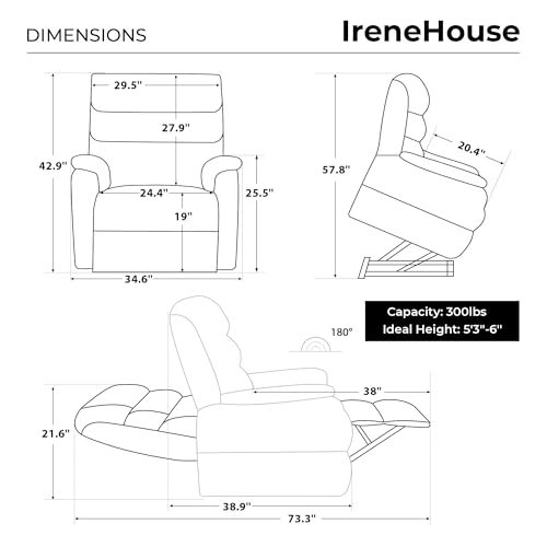 Sillón plegable eléctrico reclinable con masaje miniatura 2