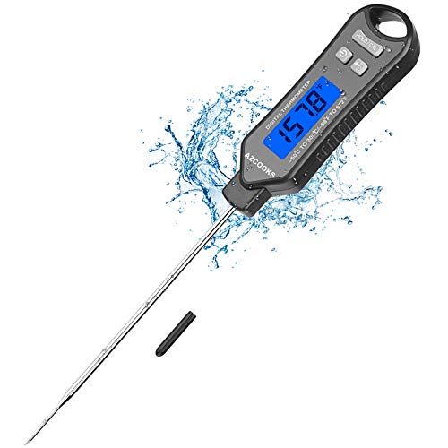 Black Friday Sale 2022 Meat Thermometer, Instant Read Cooking Thermometer with Backlight & Calibration, AZCOOKS Digital Food Thermometer for Grill, Oil Deep Fry, BBQ, Milk and Candy-Black Best Cyber Monday 🔥 Meat Thermometer, Instant Read Cooking Thermometer with Backlight & Calibration, AZCOOKS Digital Food Thermometer for Grill, Oil Deep Fry, BBQ, Milk and Candy-Black