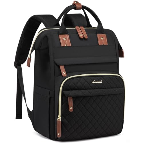 Image of LOVEVOOK Laptop Backpack for Women, 15.6 inch Waterproof Nurse Bag Teacher Work Backpack Purse for Women, Travel Computer Backpack for College Office Business Ladies